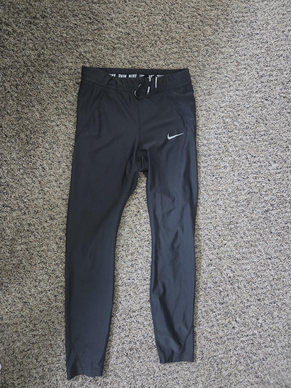 Nike Power Epic Run Women’s Cropped Running Tights Black - Size M - Picture 2 of 5